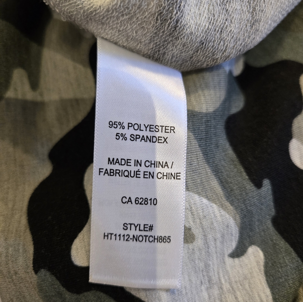 XXL Ricki's Green Beige Grey Black  Camouflage V-Neck T-Shirt Dress Tunic - Picture 7 of 7
